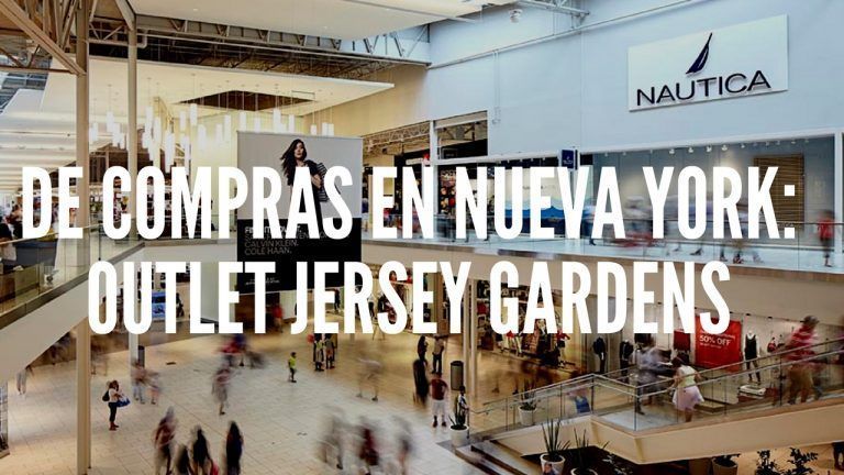 Título de la entrada con fondo de los almacenes Jersey Gardens